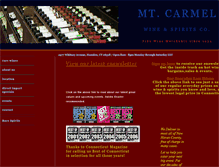 Tablet Screenshot of mtcarmelwine.com